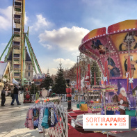 Le Marché de Noël des Tuileries à Paris, manèges