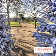 Le Marché de Noël des Tuileries à Paris, vue Jardin des Tuileries