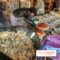 Le Marché de Noël des Tuileries à Paris, escargots