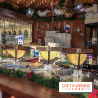 Le Marché de Noël des Tuileries à Paris, raclette