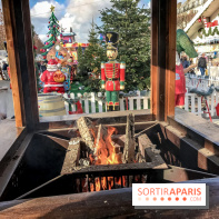 Le Marché de Noël des Tuileries à Paris, feu