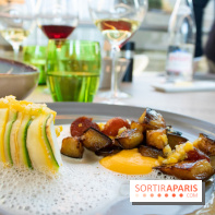 La City : lotte pochée au bouillon coco accompagnée d'aubergines et butternut confites,