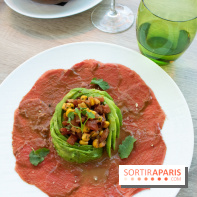 La City : carpaccio de bœuf et avocat salsa