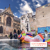 Visuel Paris, fontaine Pompidou Stravinsky