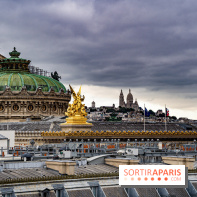 Visuel Paris Opéra Montmartre ciel gris