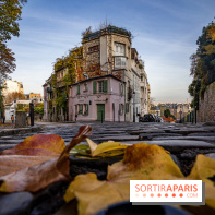 Visuel Paris - maison rose - automne