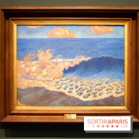 Marine bleue, effet de vagues, Georges Lacombe, vers 1883 - exposition Le Talisman de Sérusier au Musée d'Orsay