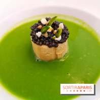 Le Laurent - Blanc-manger de langoustines,  caviar Impérial de Sologne condimenté et coulis de laitue