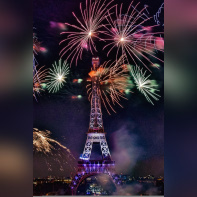 Photos du feu d'artifice de Paris 2019