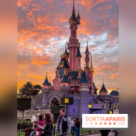 Visuels Disneyland Paris - château coucher de soleil