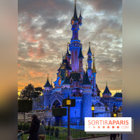 Visuels Disneyland Paris - château coucher de soleil