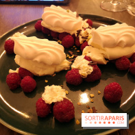 Madame Claude - Restaurant Paris 15ème - Framboise crème normande épaisse et meringue