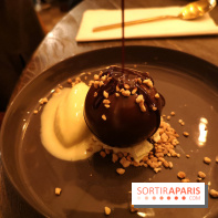 Madame Claude - Restaurant Paris 15ème - sphère chocolat praliné noisette
