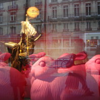 Printemps Haussmann, Paris, Lapins, Marc Jacobs, Cracking Art Group