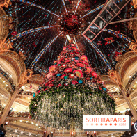 Vitrines et sapin de Noël au Galeries Lafayettes 2019 avec Virginie Efira - photos 
