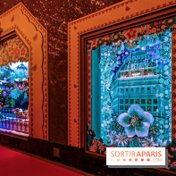 Vitrines et sapin de Noël au Galeries Lafayettes 2019 avec Virginie Efira - photos 