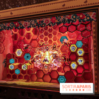 Vitrines et sapin de Noël au Galeries Lafayettes 2019 avec Virginie Efira - photos 