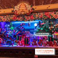 Vitrines et sapin de Noël au Galeries Lafayettes 2019 avec Virginie Efira - photos 