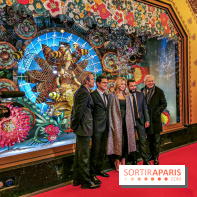 Vitrines et sapin de Noël au Galeries Lafayettes 2019 avec Virginie Efira - photos 