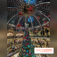 Vitrines et sapin de Noël au Galeries Lafayettes 2019 avec Virginie Efira - photos 