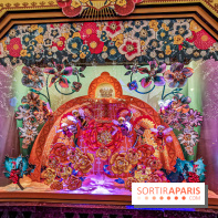 Vitrines et sapin de Noël au Galeries Lafayettes 2019 avec Virginie Efira - photos 