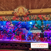Vitrines et sapin de Noël au Galeries Lafayettes 2019 avec Virginie Efira - photos 