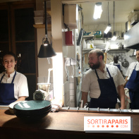 Restaurant Mieux - La brigade dans la cuisine ouverte