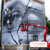 Hommage à Adama Traoré : l'artiste JR dévoile un collage géant à Paris, les photos