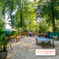 Le Jardin Bohème au Chalet du Lac, la terrasse estivale