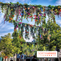 Le ciel de fleurs à Bercy Village
