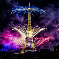 Photos du feu d'artifice du 14 juillet de Paris 2020