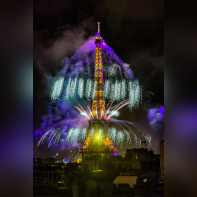 Photos du feu d'artifice du 14 juillet de Paris 2020