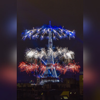 Photos du feu d'artifice du 14 juillet de Paris 2020