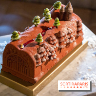 Bûche de Noël 2020 de Matthieu Carlin à l'Hôtel de Crillon