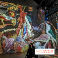 Photos : Exposition immersive Jimmy Nelson : The last sentinels à l’Atelier des Lumières 