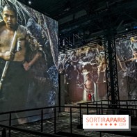 Photos : Exposition immersive Jimmy Nelson : The last sentinels à l’Atelier des Lumières 