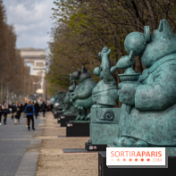 Exposition Geluck sur les Champs-Elysées 