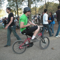 Rock en seine 2009 -
L'équipe d'organisation à vélo