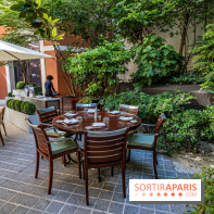 La terrasse du Royal Monceau en mode estivale