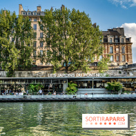 Azur, la péniche estivale Aux Jardins du Pont-Neuf 