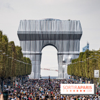 Champs Elysées piéton et Arc de Triomphe empaqueté
