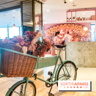 Elan café, le célèbre salon de thé rose aux Galeries Lafayette