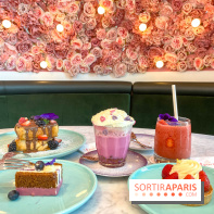 Elan café, le célèbre salon de thé rose aux Galeries Lafayette