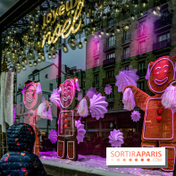 Photos : les vitrines et décorations de Noël du Bon Marché 2021
