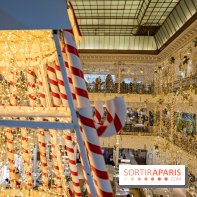 Photos : les vitrines et décorations de Noël du Bon Marché 2021