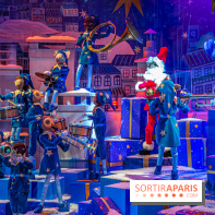 Inauguration des Vitrines de Noël des Galeries Lafayette 2021, les photos