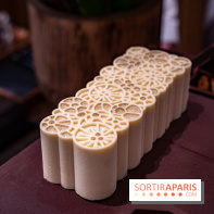 Photos : Bûche de Noël du Cheval Blanc par Maxime Fréderic 2021