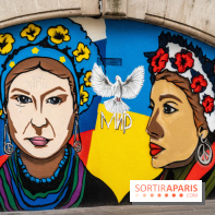 Le monde du street art se mobilise pour l'Ukraine à Paris, les photos