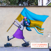 Le monde du street art se mobilise pour l'Ukraine à Paris, les photos