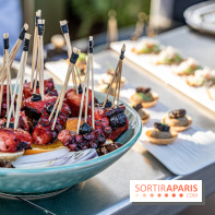 Le bar en Rooftop du Peninsula en photo